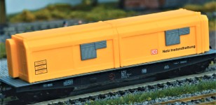 Loewe 2355 - H0 - 2-tlg. Set Bauzug-Wohncontainer DB Netz Instandhaltung - Set 2